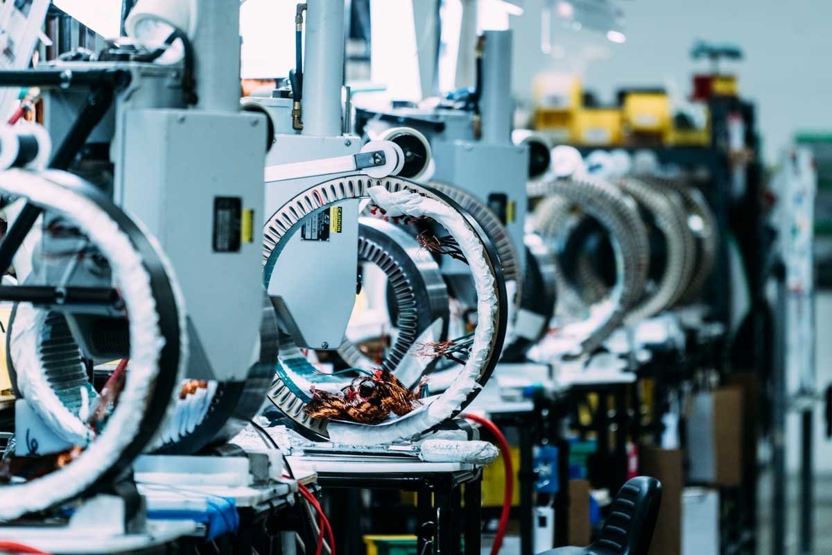 Produktionslinie für Industriemotoren mit beherrschtem Fertigungsprozess