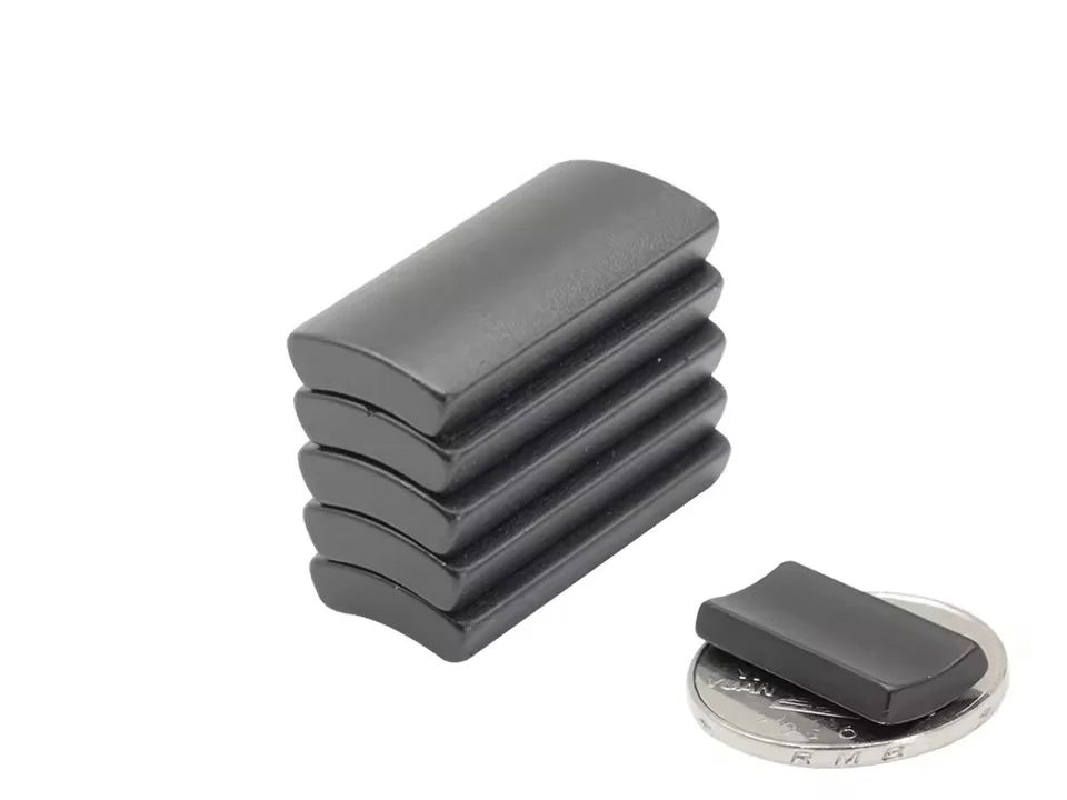 Bonded NdFeB motor magnet components